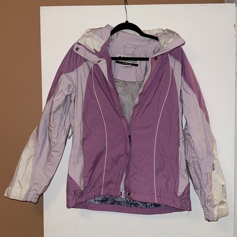 Columbia Lavender and White Jacket